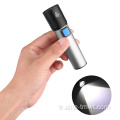 Pocket mini lampe de poche USB rechargeable